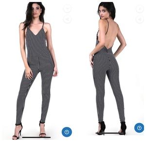 Stripe jumpsuit